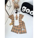 ハイブランドバーバリー子供服 女の子 セットアップ Burberry半袖 ポロシャツ ハーフパンツ 上下セット ボーイズ 半袖スウェット キッズスーツ 夏服 運動風 韓国 ゆったり お洒落 カジュアル スポーツ 通学 100¬150cm 