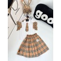 ブランドバーバリー子供服 女の子 スーツ 半袖tシャツ プリーツスカート Burberry キッズ服 上下セットアップ 小学生 JK制服 スクール フォーマル 100¬150cm 卒業式 卒園式 入学式 七五三 學院風 発表会 ジュニア服 夏 普段着 通園通学 韓国風 可愛い