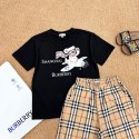 ハイブランドバーバリー子供服 男の子 セットアップ 夏 Burberryキッズ半袖 Tシャツ ハーフパンツ 上下セット 子供 夏服 ジャージ セットアップ 子供 男の子 カジュアル 韓国 キッズ 男の子 夏服 男の子 半袖 90-160cm