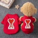 アミーバリスAMI Paris ブランドペット服 犬服 猫服 おしゃれ パーカー 小型犬 子犬 子猫 可愛い ペットウェア 犬ウェア 厚手 S¬3XL