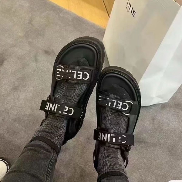 セリーヌサンダル CELINE 厚底 スポーツ カジュアル 歩きやすい 激安 かわいい 夏 おしゃれ ソフト ソール シンプル レディース 