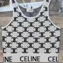 セリーヌレディース タンクトップ レディース CELINE ニット ノースリーブ サマートップス ブラウス タンクトップ ベスト インナー レディース 夏 サマーウェア