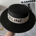 セリーヌ麦わら 細麦中折れハット 麦わら帽子 CELINE ブランドバケットハット レディース ストロー 紫外線 uv 対策 日焼け防止 日よけ 春日部 ギフト 誕生日 男性 女性 父の日プレゼント 人気商品