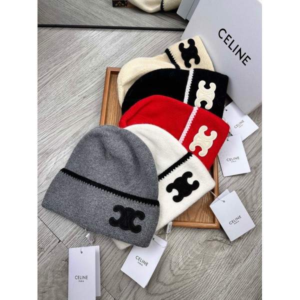ハイブランドセリーヌニット帽 メンズ 帽子 CELINEビーニー 厚手 春 秋 冬用 通勤 防寒 ニットキャップ スポーツ 帽子 伸縮性 保温 通気性 ニットキャップ 