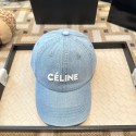 ブランドセリーヌベースボールキャップ メンズ 大きいサイズ CELINEデニム帽子 デニムキャップ 刺繍 野球帽 コットンキャップ 紫外線対策 日よけ 人気 男女兼用 