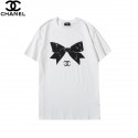 ハイブランドシャネル tシャツ 半袖 コットン製 精緻なプリント柄 メンズシャツ ロゴ付き chanel レディースtシャツ 丸首 ソフト 柔らかい 着心良い 四季通用 s-3xl