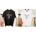 シャネル Tシャツ レディース Chanel 黒白tシャツ カジュアル 上着 トップス ハイブランド 半袖tシャツ プリント柄 ファッション ゆったり 綿100％ 柔らか 肌に優しい 四季男女兼用