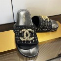 ブランド シャネル ビーチスリッパ レディース Chanel 外出スリッパ ミュール サボサンダル 可愛い カジュアルシューズ 春夏 フラット 室内室外 軽便 快適 履きやすい 高級感 ファッション 気質