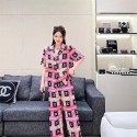 ブランドシャネル CHANEL パジャマ寝間着 レディース  防寒ルームウェア ベルベット 上下セット 部屋着 秋春冬 2点セット パジャマ 長袖 暖かい 前開き 衿付き ロングパンツ