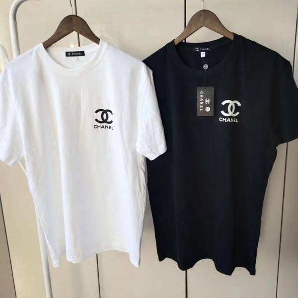 Chanel シャネルtシャツハイブランド夏ブランド半袖tシャツブランドtシャツ上着カジュアル20代 30代40代tシャツ 激安パロディ 短袖 男女 XS-4XL