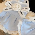 Chanel ペット服 夏 シャネル  ブランド ペット服 犬用洋服 パロディ 猫のウェア  犬ウェア 激安パロディ ブランド 犬服 春夏 ペット服  かわいいパーティー犬用洋服