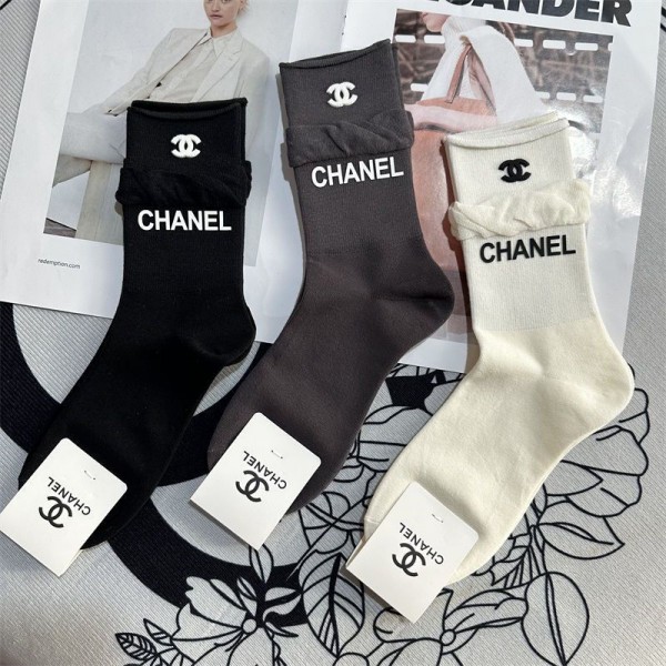 シャネル ソックス ブランド 靴下 chanel レディース 春 夏 秋 冬 3足セット スポーツソックス ショート くつした くるぶしソックス 通気 おしゃれ 短い靴下脱げない スニーカーソックス