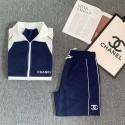シャネル ジャージ 上下セット メンズ 大きいサイズ CHANEL スポーツウェア スウェット ショットパンツ スポーツ 吸汗速乾 通気 ランニングウェア スタイリッシュ  カジュアル 春秋冬用