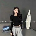 Chanel シャネルブランド長袖tシャツハイブランドtシャツ偽物レディースメンズ秋tシャツブランドかわいい大人の上質Tシャツ