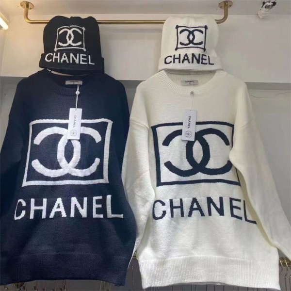 シャネルニットセーター レディース 秋冬 Chanel ニット長袖 ワンピース ゆったり トップス ロングセーター 暖かい 冬 春 秋 大きいサイズ カジュアル ロング きれいめ S - 2XL