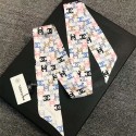 Chanel シルク スカーフ スキニー レディース 少女 細い 長方形 シャネル ネッカチーフ レトロ フレッシュ 花柄 水玉 チェッカーボード 格子縞 サテン スリム リボンスカーフ 頭飾り 髪飾り 髪の包帯 ハンドル リボン