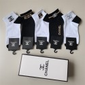 Chanel シャネルレディース向け 靴下 かわいいブランドミドルソックス 高品質上質な コットン ソックス くつしたブランドソックス 男女兼用 ファッション