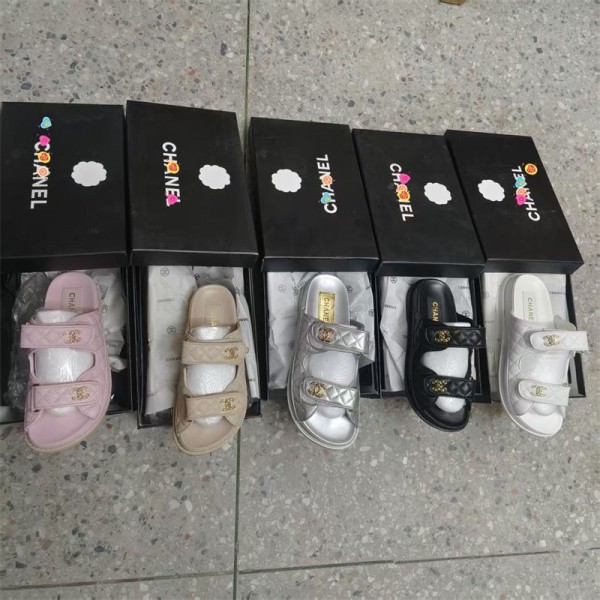 Chanel シャネルブランドサンダル 厚底 レディース スポーツサンダル オフィスサンダル ファ ッション サンダル お出かけサンダル 身長を伸ばす靴 アウトドアスポーツ 歩きやすい おしゃれなサンダル 春 夏 秋 225¬255cm