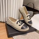 シャネルオフィス靴 ローヒール モカシン ドライビングシューズ ブランド Chanel ローファー レディース パンプス 黒 ぺたんこ 痛くないレザースリッパ ルームシューズ 高級 汚れにくい 水拭き 静音220～250CM