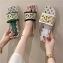 Chanel シャネル女性向けビーサン ミュール サボ ママシューズメンズ向けスリッパ夏履きやすいブランド ローファースリッパ 軽量スリッパ 夏用 涼しい 蒸れないサンダル素足