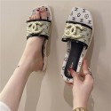 Chanel シャネル女性向けビーサン ミュール サボ ママシューズメンズ向けスリッパ夏履きやすいブランド ローファースリッパ 軽量スリッパ 夏用 涼しい 蒸れないサンダル素足