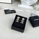 ブランドシャネルイヤリング CHANEL 定番 ダブルC クリスタルセッティングピアス レディース 小型 ゴールド ピアス かわいい キラキラ