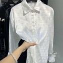 Chanel シャネルブランド長袖シャツ ブラウス レディースシャツ レディース S - 4XL トップス 黒いシャツは気品が高く 高級なシルクのような肌触り ゆったりとした長袖シャツ ブラウストップス 着痩せ カジュアル 通勤 トップス 春夏秋