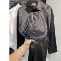 Chanel シャネルブランド長袖シャツ ブラウス レディースシャツ レディース S - 4XL トップス 黒いシャツは気品が高く 高級なシルクのような肌触り ゆったりとした長袖シャツ ブラウストップス 着痩せ カジュアル 通勤 トップス 春夏秋