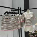 がっしりとした厚みのシャネルニット半袖tシャツハイブランドChanel夏ノースリーブ Chanel 半袖tシャツ セクシー 型崩れしにくくよれにくい夏tシャツブランドかわいいブランドtシャツ高品質S - XL