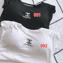 シャネルタンクトップ ショート丈 カップ付き Chanel キャミソール 伸縮性 レディース インナー ノースリーブ ダンス スポーツ トップス 無地 人気 おしゃれで着こなし