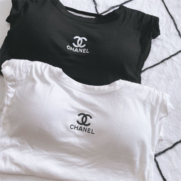 シャネルタンクトップ ショート丈 カップ付き Chanel キャミソール 伸縮性 レディース インナー ノースリーブ ダンス スポーツ トップス 無地 人気 おしゃれで着こなし