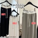 Chanel ゆったり ワイドパンツ レディース ズボン シャネルボトムス 春 夏 ガウチョパンツ ウエストゴム  S - XL 大きいサイズ 体型カバー スカーチョ 春夏 タックワイドパンツ スカートパンツ