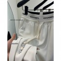 Chanel ゆったり ワイドパンツ レディース ズボン シャネルボトムス 春 夏 ガウチョパンツ ウエストゴム  S - XL 大きいサイズ 体型カバー スカーチョ 春夏 タックワイドパンツ スカートパンツ