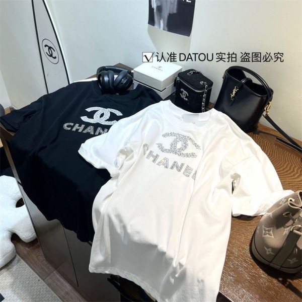 Chanel シャネルハイブランドtシャツ偽物レディースメンズ韓国 パチモン tシャツ大人の上質Tシャツtシャツ ユニセック ブランド