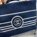シャネルトートバッグ 大容量 Chanel ハンドバッグ メンズ レディース 手提げバッグ デニム 人気 ユーズド ブルー