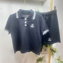 シャネルサマーセットアップ レディース Chanelニット半袖 スカート ミセス ママ S - L カジュアル ハートドレス スウェットセットアップ チュニック シンプル ぺプラム 半袖 ショート 大きいサイズ 着回し