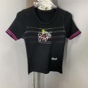 シャネルニットTシャツタッチ Chanelニット半袖 カットソー トップス ストレッチ  XS - Mレディース 韓国 刺繍 セーターTシャツ 涼しい 