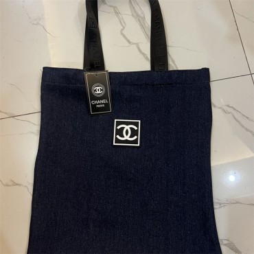 シャネルデニムコットンショルダーバッグ ...