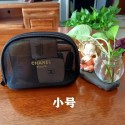 シャネルメッシュポーチ ミニ Chanelメイクアップバッグ 小さめ 可愛い 旅行 パウダーケース ナイロンメッシュ トラベルポーチ ３個セット メッシュケース ミニポーチ かわいい 化粧ポーチ 薄型 メッシュ