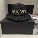 シャネル UVカット帽子 レディース Chanel日焼け防止ハット つば広 小顔効果 調節 紐付き uvカット 紫外線カット レディースハット 折りたたみ 携帯
