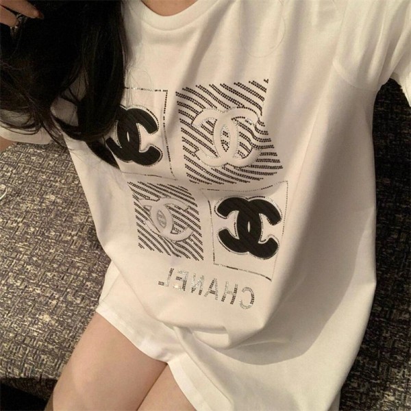 Chanel シャネルブランドtシャツオーバーサイズブランドtシャツ高品質ブランド 服 コピー 激安屋大人の上質TシャツS- 2XL