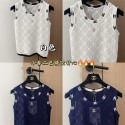 シャネル透かし彫り ニット ベスト レディース 夏 薄手 Chanel ニットノースリーブ S - XL トップス Uネック 体型カバー カジュアル 可愛い おしゃれ フリーサイズ