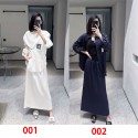 シャネルレディース シャツ ワイドスカート セットアップ ブラウス 2点セット Chanel ロングドレス トップス ドレス 上下セットS - L ガウチョスカート 長袖シャツ 日焼け止めブラウス ロングドレス カジュアル ゆったり フォーマル 長袖 春夏秋