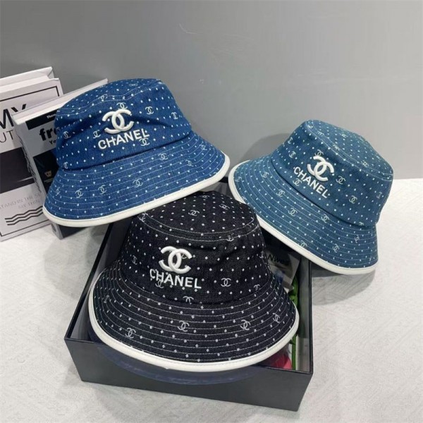 シャネルレディースバケットハット Chanel UVカット帽子 レディース 可愛い刺繍 サンハット サファリハット 日よけ帽子 折りたたみ 日焼け防止 熱中症予防 軽量 旅行用 日射し 海 夏季 女優帽 小顔効果 短い帽子