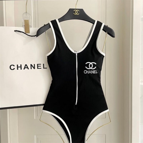 Chanel シャネル韓国風20代 30代 40代ビキニスイムウェアブランドコピービキニ セクシー おしゃれワンピース フリルビキニ 激安ショートパンツ S - XL