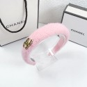 Chanel シャネルブランド可愛い蝶結びヘアバンドハイブランドカチューシャ存在感抜群ブランドバナナクリップ髪アレンジかわいいヘアターバン ハイブランド