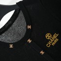 シャネルニットＴシャツ レディース 半袖 トップス サマーニット さらっと爽やか 楽に着れ 肌ざわり柔らか 透かし編みニット Uネック パフスリーブ おしゃれ きれいめ ゆったり 通勤 春 夏 秋 刺繍