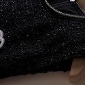 Chanel ツイードワンピース シャネル無袖スカート M - 4XL レディース ロング ノースリーブ フレアーワンピース Uネック 気質 プリーツ きれいめ おしゃれ 大人パーティー 通勤 春夏秋