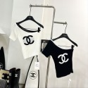 シャネルワンショルダー 半袖 tシャツ レディース ニット 体型カバー Chanel カットソー 弾力 肩出し Tシャツ トップス おしゃれ ワンショルダー 大きいサイズ ティーシャツ韓国風 夏服