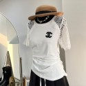 Chanel シャネルブランドtシャツ上着カジュアル韓国 パチモン tシャツTシャツカットソーペアカップル20代 30代40代tシャツ 激安パロディ